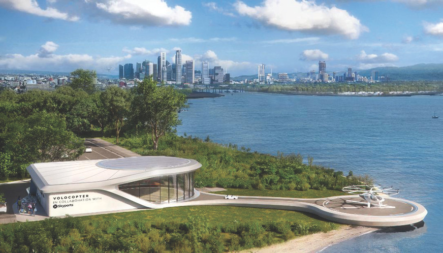 Dựa trên công nghệ máy bay không người lái, Volocopter có thể mang 2 hành khách và công ty của nó hy vọng trong vòng 10 năm, nó sẽ chuyển được 100.000 người mỗi giờ.
