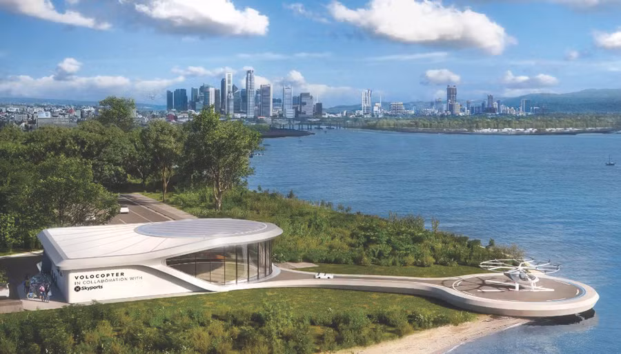 Dựa trên công nghệ máy bay không người lái, Volocopter có thể mang 2 hành khách và công ty của nó hy vọng trong vòng 10 năm, nó sẽ chuyển được 100.000 người mỗi giờ. Dựa trên công nghệ máy bay không người lái, Volocopter có thể mang 2 hành khách và công ty của nó hy vọng trong vòng 10 năm, nó sẽ chuyển được 100.000 người mỗi giờ.