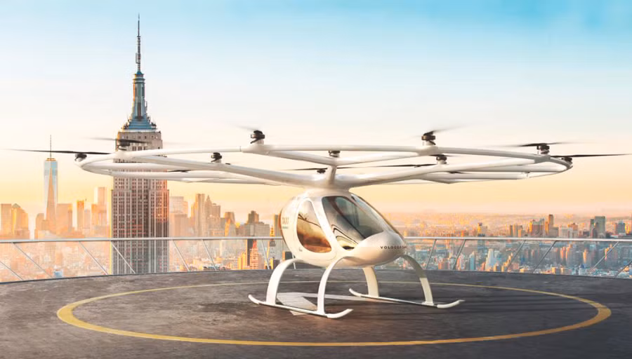 Volocopter mới đây được trưng bày tại lễ hội Greentech về công nghệ xanh ở Berlin. Volocopter mới đây được trưng bày tại lễ hội Greentech về công nghệ xanh ở Berlin.