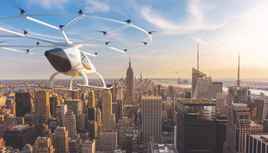 Được thiết kế để khắc phục tình trạng giao thông tồi tệ tại các thành phố lớn nhất thế giới, Volocopter có thể đưa hành khách đi quãng đường 27 km. Được thiết kế để khắc phục tình trạng giao thông tồi tệ tại các thành phố lớn nhất thế giới, Volocopter có thể đưa hành khách đi quãng đường 27 km.