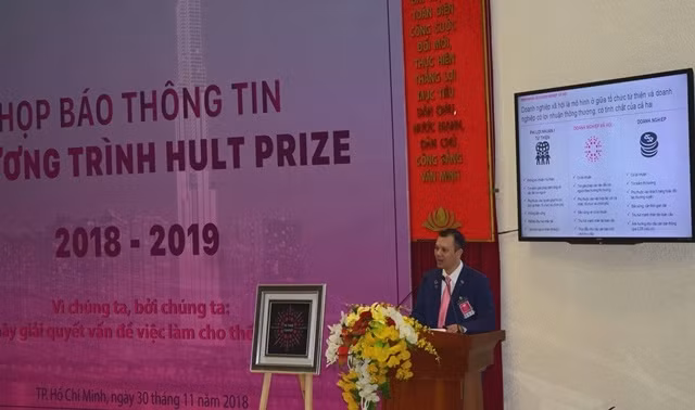 Ông Hồ Quang Hưng- Giám đốc Hult Prize khu vực Đông Nam Á thông tin về giải thưởng