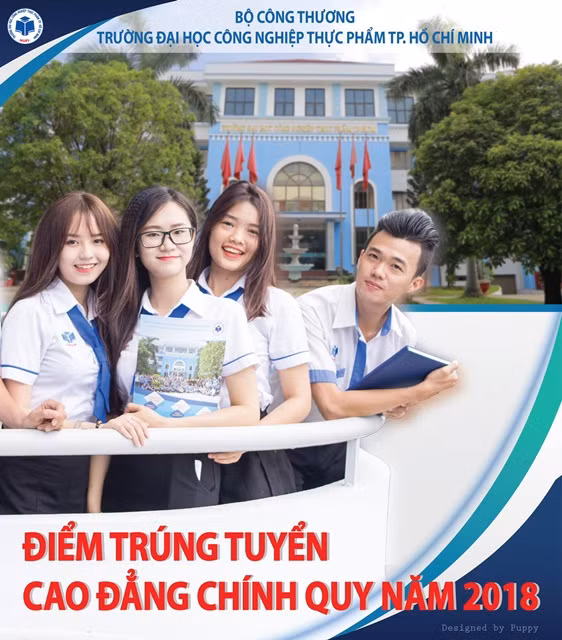 Trường ĐH Công nghiệp Thực phẩm TPHCM cũng đã công bố điểm trúng tuyển hệ Cao đẳng