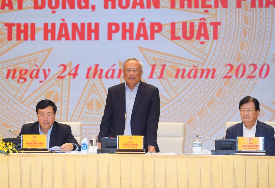 Phó Chủ tịch Quốc hội Uông Chu Lưu. Ảnh VGP/Quang Hiếu