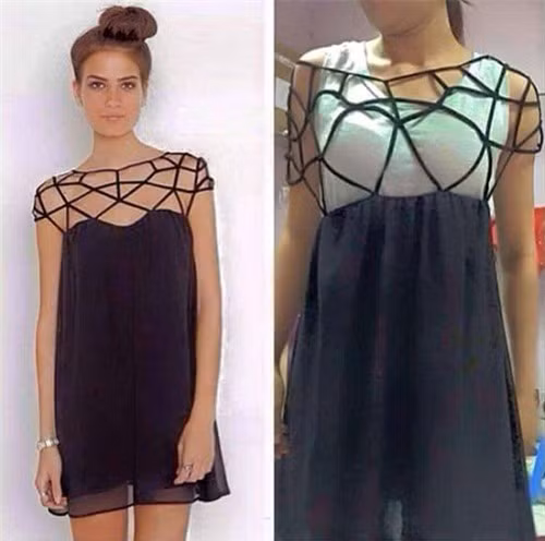 Chiếc váy khiến cô gái không dám mặc ra đường.