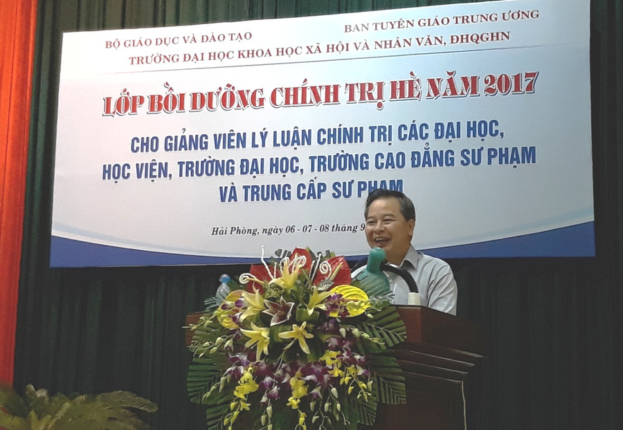 GS.TS Phạm Quang Minh – Hiệu trưởng Trường Đại học KHXH&NV (ĐH Quốc gia Hà Nội)