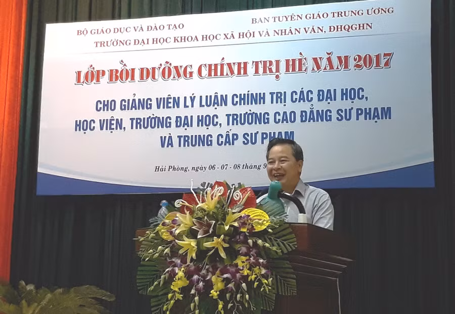 GS.TS Phạm Quang Minh – Hiệu trưởng Trường Đại học KHXH&NV (ĐH Quốc gia Hà Nội)