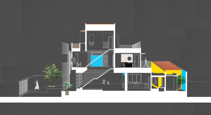 Ngôi nhà như chiếc lồng chim ở ngoại ô Sài Gòn