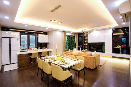 Lý do nhiều gia đình trẻ chuộng chung cư ảnh 1 Các thành viên trong gia đình dễ dàng giao lưu với nhau, cha mẹ có thể để mắt tới con nhỏ... khi sinh hoạt trên cùng một mặt sàn.