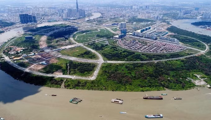 Khu đô thị mới Thủ Thiêm, Quận 2, TPHCM (Ảnh: MXH)