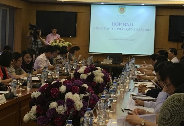 Quang cảnh họp báo