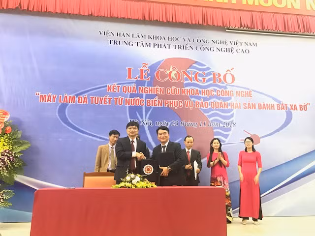 Trung tâm Phát triển Công nghệ cao và Tổng đội Thanh niên Xung phong Hải Phòng ký kết thỏa thuận hợp tác trong khuôn khổ buổi lễ
