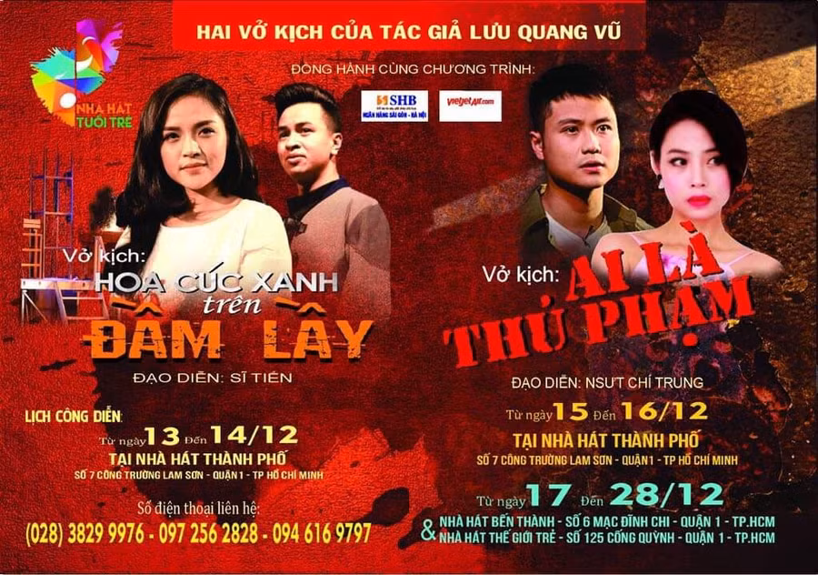 Các vở diễn được Nhà hát Tuổi trẻ giới thiệu tới khán giả TPHCM lần này đều là những tác phẩm đặc sắc của Lưu Quang Vũ