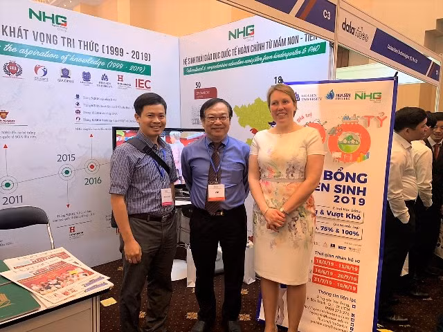 Khu vực tư vấn của Tập đoàn giáo dục Nguyễn Hoàng (NHG) tại sự kiện