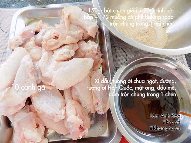 tu lam ga chien gion sot ngot tuyet ngon an khong the dung - 1