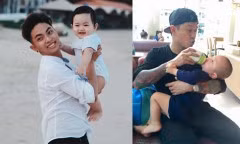 Những ông bố nổi tiếng chăm con khéo trong showbiz