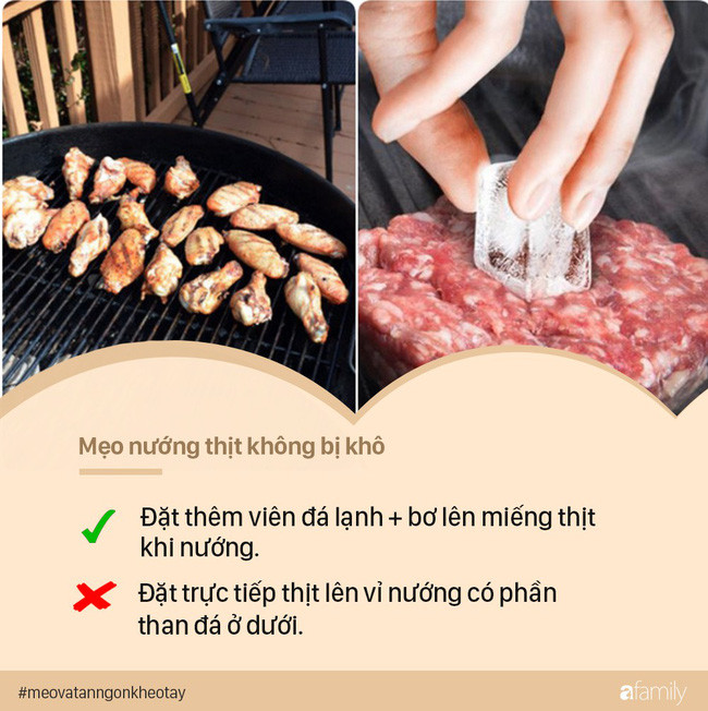 Khi nướng thịt BBQ, chỉ cần đặt viên đá lạnh lên và các mẹ sẽ thấy ngay điều kì diệu - Ảnh 5. Khi nướng thịt BBQ, chỉ cần đặt viên đá lạnh lên và các mẹ sẽ thấy ngay điều kì diệu - Ảnh 5.
