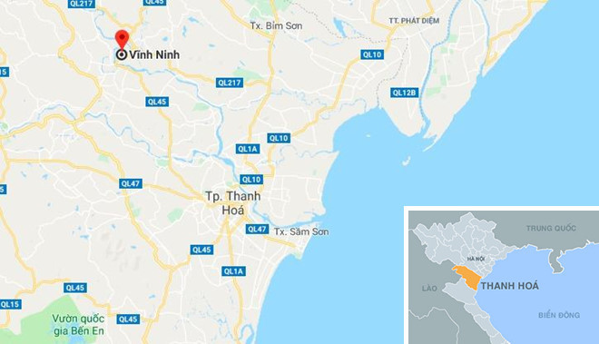 Vị trí xã Vĩnh Ninh. Ảnh:Google Maps. 4 hoc sinh duoi nuoc va nuoc mat cho nhung du dinh do dang hinh anh 5