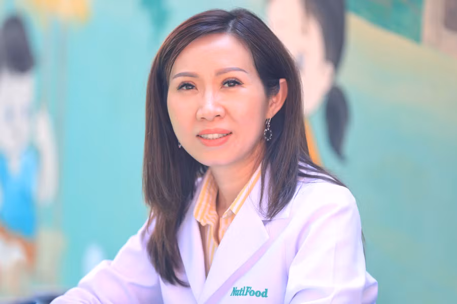 Bác sĩ Trần Thị Lệ, Tổng giám đốc NutiFood cho biết suy dinh dưỡng sẽ ảnh hưởng tới sự phát triển toàn diện của trẻ