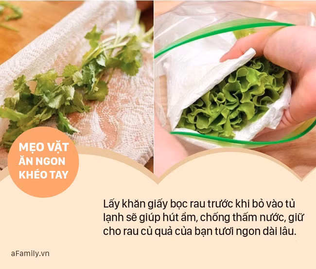 Chỉ dùng 1 tờ khăn giấy thôi cũng có thể khiến nguyên liệu tươi ngon hết nấc - Ảnh 3.