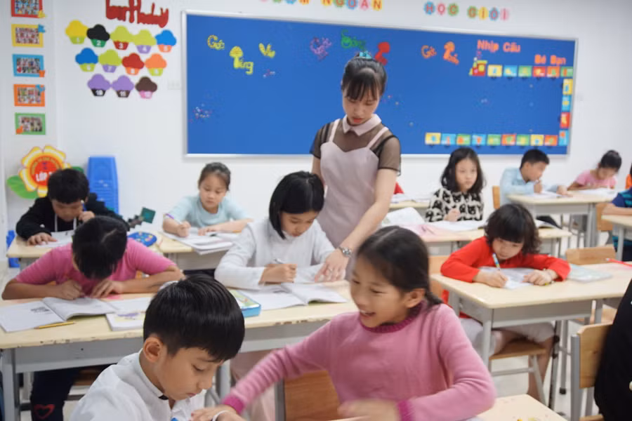 Sữa học đường giúp trẻ phát triển toàn diện. Ảnh: TG