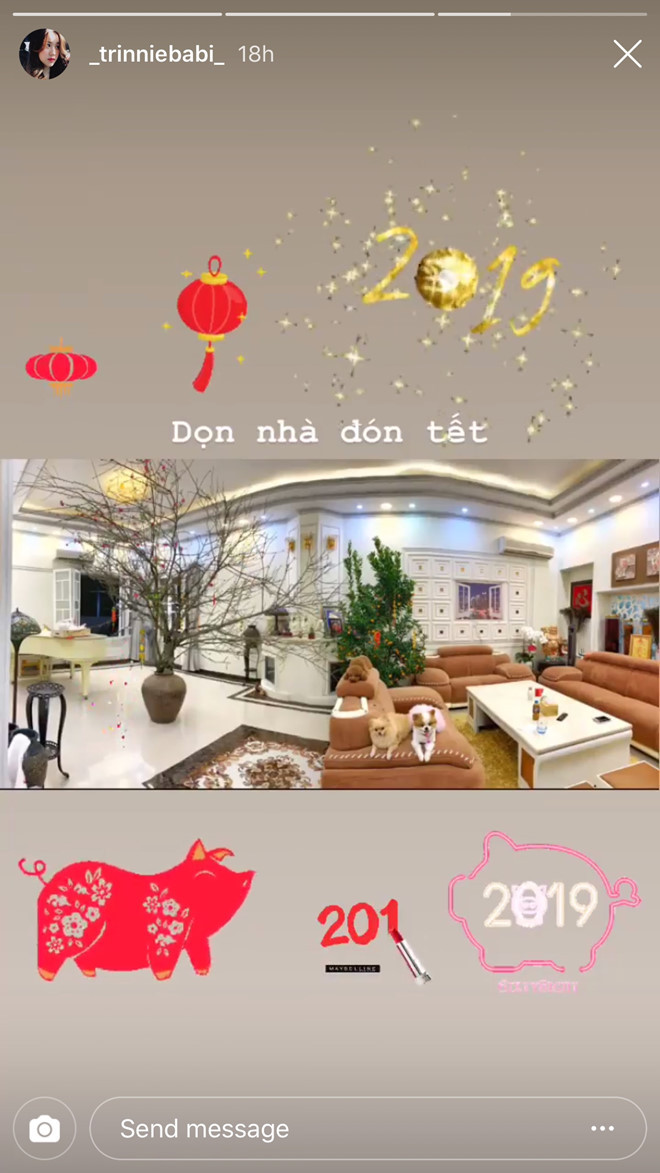 Rich kid Việt khoe nhà trang hoàng sang chảnh, hộp mứt vàng đón Tết hình ảnh 8  Rich kid Viet khoe nha trang hoang sang chanh, hop mut vang don Tet hinh anh 8