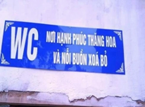 Những biển báo nhà vệ sinh độc nhất vô nhị