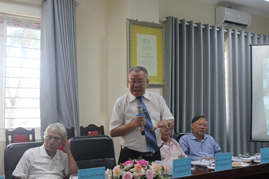 GS.TS Trương Quốc Bình - nguyên Phó Cục trưởng Cục di sản văn hóa. Ảnh: LT.