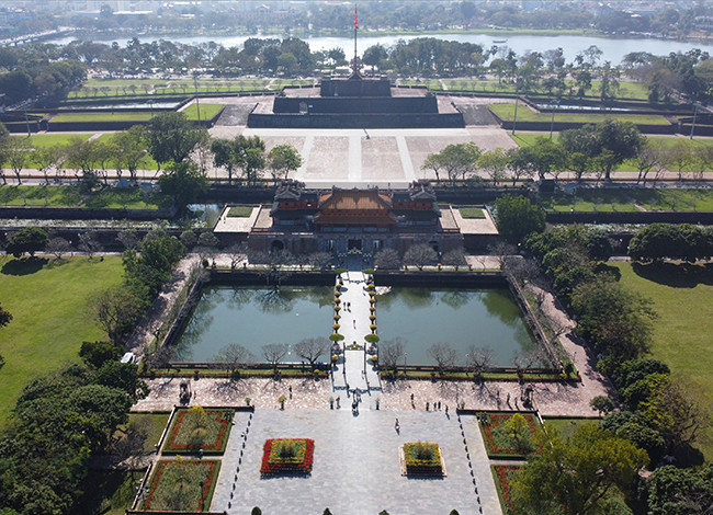 Tái hiện lễ thiết triều thời nhà Nguyễn ảnh 1 Sân chầu trước điện Thái Hòa sẽ là nơi tái hiệnthiết triều . Ảnh: Võ Thạnh