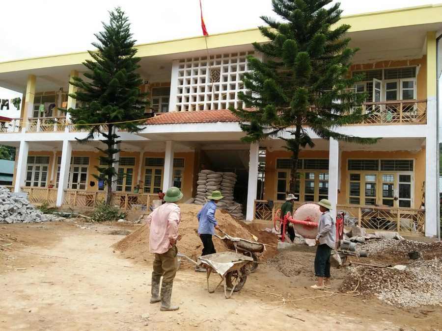 Gần 1.000 học sinh ở xã Tìa Dình, huyện Điện Biên Đông sẽ tựu trường tại địa điểm an toàn. Ảnh: T.G