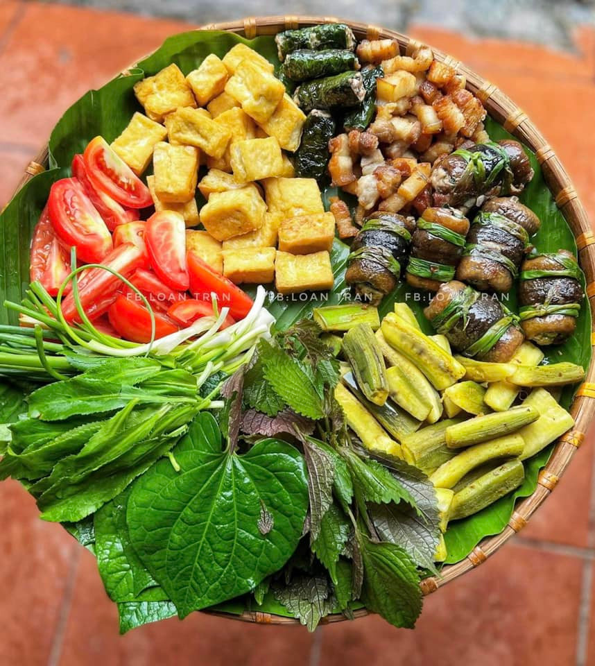 Nguyên liệu đã sơ chế sạch.