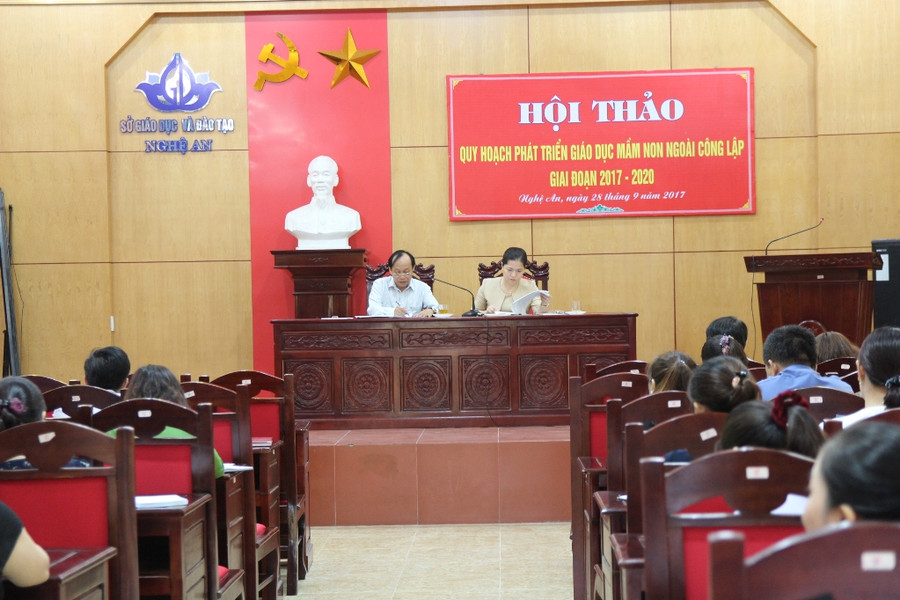Hội thảo Quy hoạch phát triển giáo dục mầm non ngoài công lập tại Nghệ An