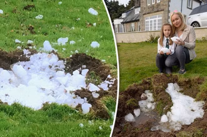 Nghe thấy tiếng nổ lớn ngoài vườn, gia đình chạy ra xem và chứng kiến cảnh tượng kỳ lạ - Ảnh 1.