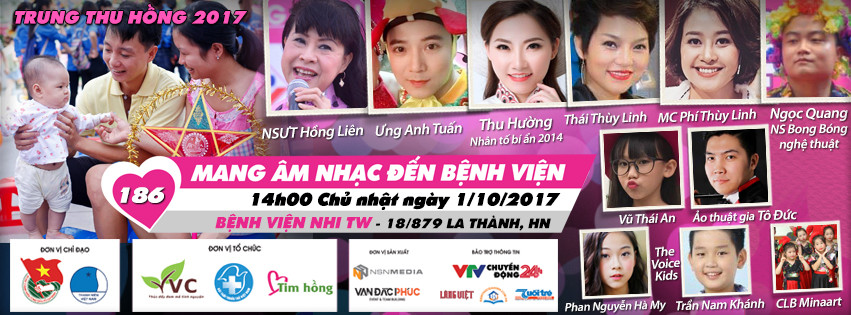 Náo nức chờ đón trung thu hồng 2017 tại Bệnh viện Nhi trung ương