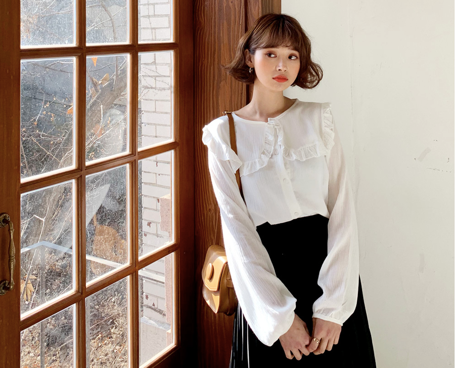 Áo “cổ lá sen” chính thức trở thành hot trend của chị em công sở năm nay ảnh 9