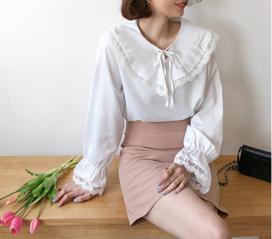 Áo “cổ lá sen” chính thức trở thành hot trend của chị em công sở năm nay ảnh 10