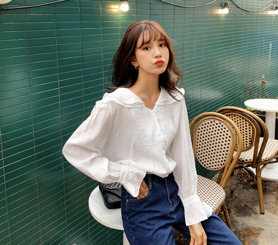 Áo “cổ lá sen” chính thức trở thành hot trend của chị em công sở năm nay ảnh 14