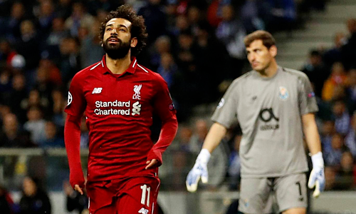 Salah ghi bàn thứ tư tại Champions League mùa này Salah ghi bàn thứ tư tại Champions League mùa này