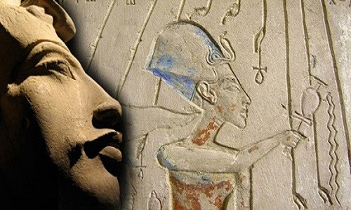 Akhenaten tôn thờ thần Aten. Ảnh: Ancient Origins.