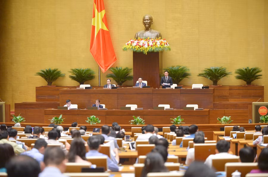 Kỳ họp thứ 5, Quốc hội khoá XV. Ảnh: Quốc hội.