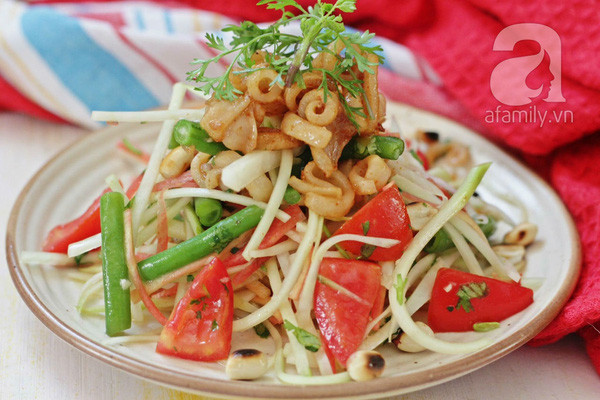 Gỏi đu đủ mực rim chua giòn giải ngán cho bữa tiệc ảnh 17 Gỏi đu đủ mực rim chua giòn giải ngán cho bữa tiệc ảnh 17