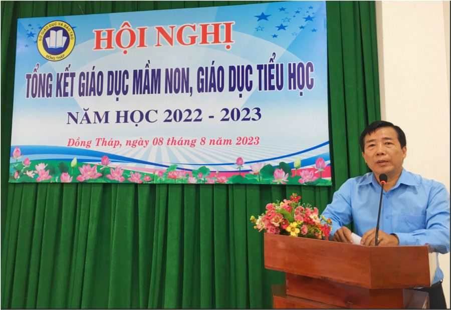 Ông Nguyễn Minh Tâm - Phó Giám đốc Sở GD&ĐT tỉnh Đồng Tháp phát biểu chỉ đạo. Ông Nguyễn Minh Tâm - Phó Giám đốc Sở GD&ĐT tỉnh Đồng Tháp phát biểu chỉ đạo.