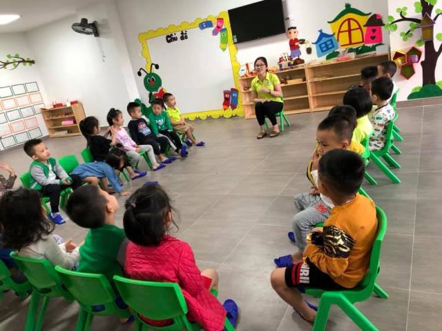 Một tiết học tại Trường mầm non Trí Đức 2.