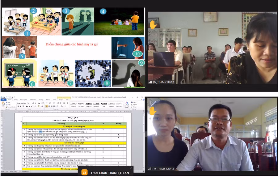 Lớp bồi dưỡng được tổ chức bằng hình thức trực tiếp lẫn trực tuyến.