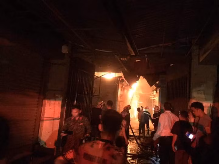 Hiện trường vụ cháy.