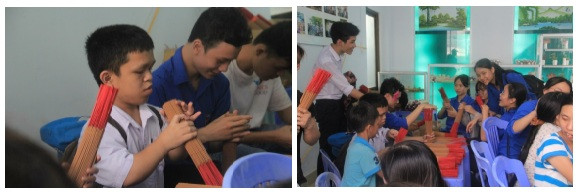 Học sinh khối 10 Trường THPT Hòa Vang, Đà Nẵng đến thăm Trung tâm chất độc màu da cam