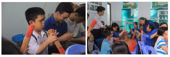 Học sinh khối 10 Trường THPT Hòa Vang, Đà Nẵng đến thăm Trung tâm chất độc màu da cam