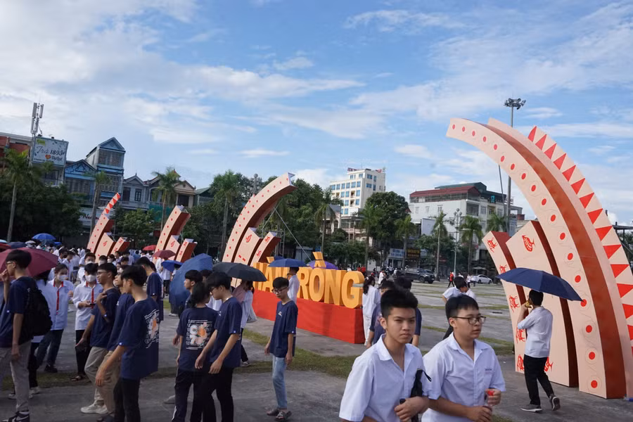 Mọi công tác chuẩn bị đã tương đối hoàn tất tại điểm cầu Thanh Hoá. (Ảnh: NT)