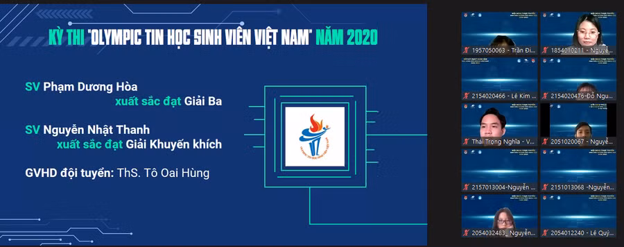 Sinh viên có thành tích NCKH tốt được vinh danh và khen thưởng