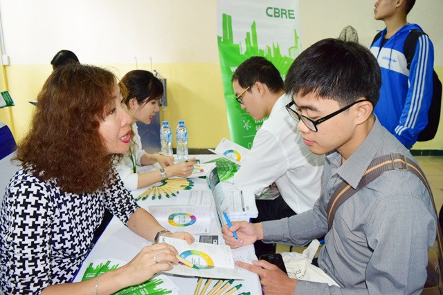 Nhiều ứng viên trực tiếp ứng tuyển và trả lời phỏng vấn tuyển dụng với các Doanh nghiệp