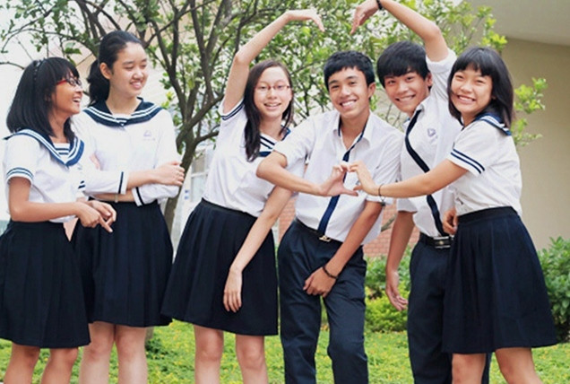 Đồng phục mới của HS trường THPT Lương Thế Vinh